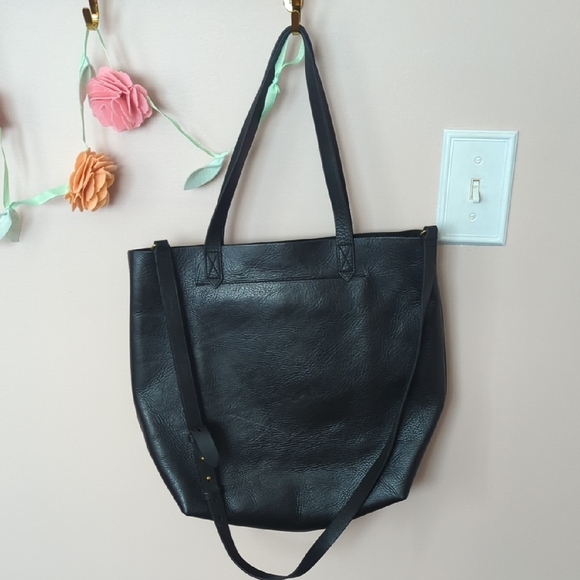 Madewell Medium Leather Transport Tote - Picture 2 of 5